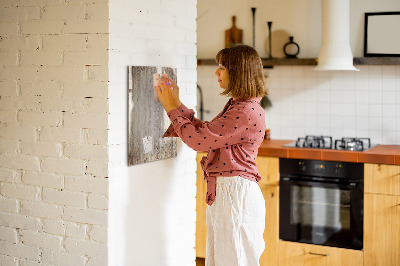 Decoratief glazen wandbord beschrijfbaar en magnetisch Foto-organizer aan de muur
