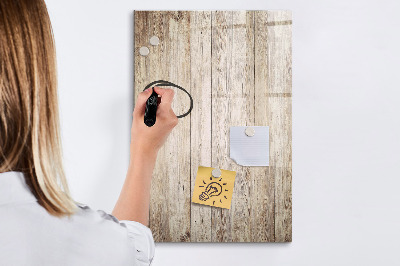 Decoratief glazen wandbord beschrijfbaar en magnetisch Foto-organizer aan de muur