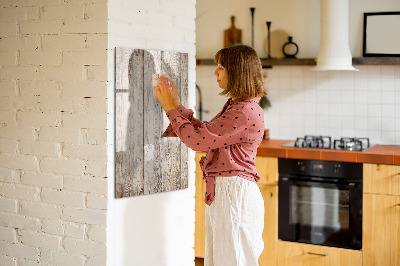 Decoratief glazen wandbord beschrijfbaar en magnetisch Foto-organizer aan de muur