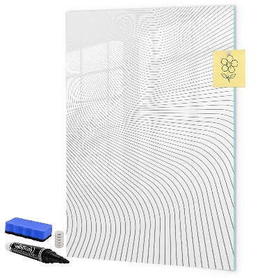 Memobord van glas met print inclusief neodymium magneten Een spiegel met een plek voor foto's