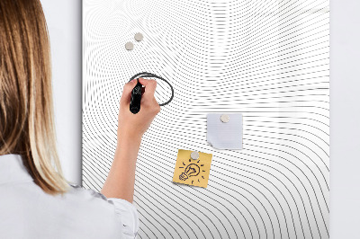 Memobord van glas met print inclusief neodymium magneten Een spiegel met een plek voor foto's