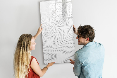 Memobord van glas met print inclusief neodymium magneten Een spiegel met een plek voor foto's