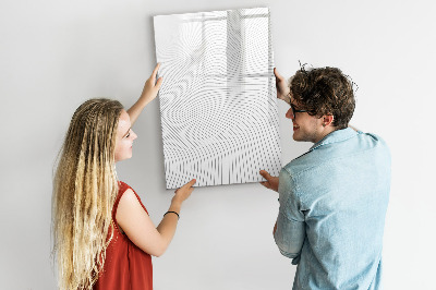Memobord van glas met print inclusief neodymium magneten Een spiegel met een plek voor foto's