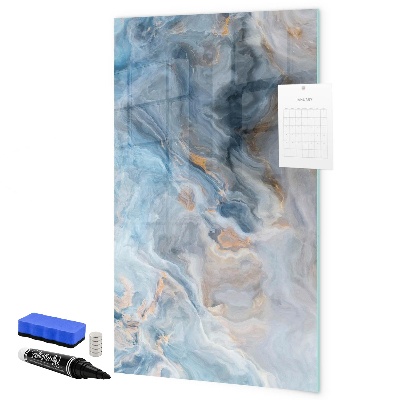 Memobord van glas met print inclusief neodymium magneten Modern prikbord voor notities en foto's