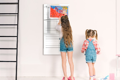 Decoratief glazen wandbord beschrijfbaar en magnetisch Een takenlijst met een creatieve twist