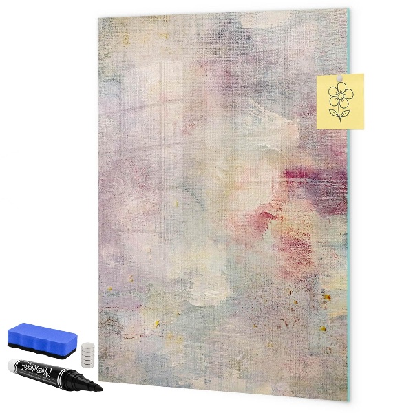 Memobord van glas met print inclusief neodymium magneten Creatief moodboard voor foto's en notities