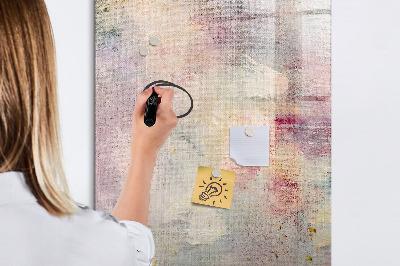 Memobord van glas met print inclusief neodymium magneten Creatief moodboard voor foto's en notities