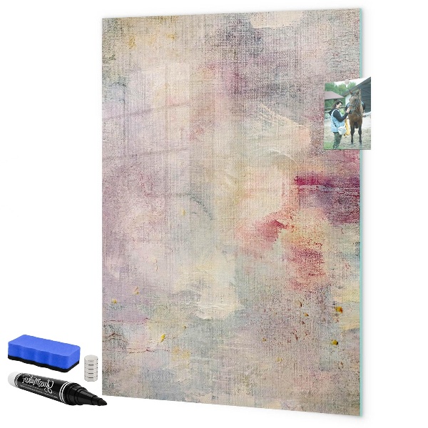 Memobord van glas met print inclusief neodymium magneten Creatief moodboard voor foto's en notities