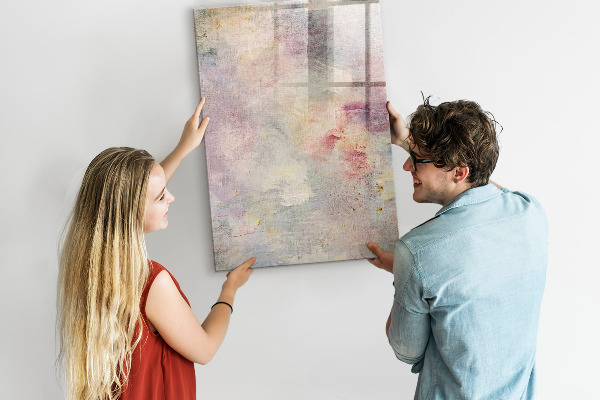 Memobord van glas met print inclusief neodymium magneten Creatief moodboard voor foto's en notities