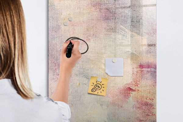 Memobord van glas met print inclusief neodymium magneten Creatief moodboard voor foto's en notities