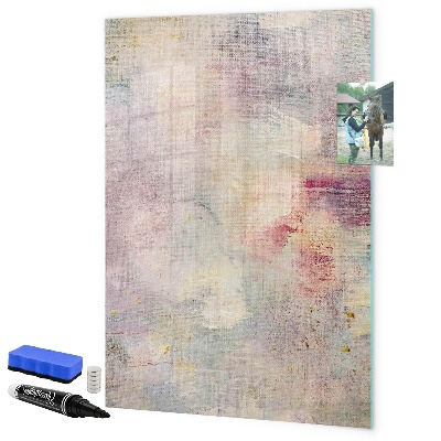 Memobord van glas met print inclusief neodymium magneten Creatief moodboard voor foto's en notities