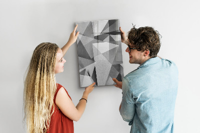 Decoratief glazen wandbord beschrijfbaar en magnetisch Modern prikbord voor notities en foto's
