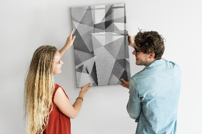 Decoratief glazen wandbord beschrijfbaar en magnetisch Modern prikbord voor notities en foto's
