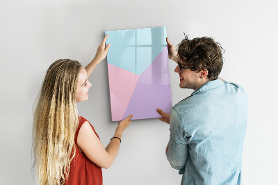 Memobord van glas met print inclusief neodymium magneten Een kleurrijk prikbord voor notities en foto's