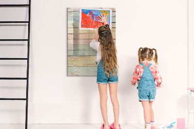 Decoratief glazen wandbord beschrijfbaar en magnetisch Stijlvol bord voor foto's en notities