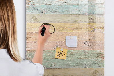 Decoratief glazen wandbord beschrijfbaar en magnetisch Stijlvol bord voor foto's en notities
