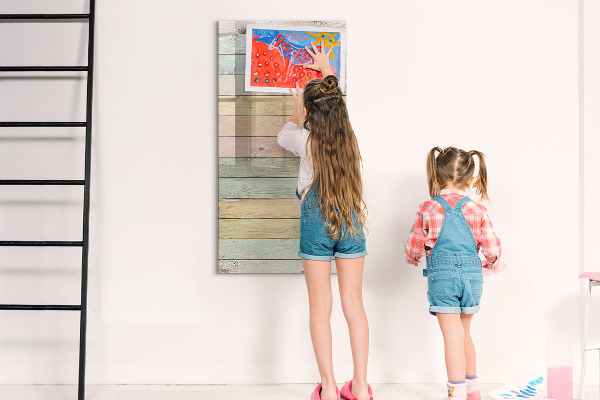 Decoratief glazen wandbord beschrijfbaar en magnetisch Stijlvol bord voor foto's en notities