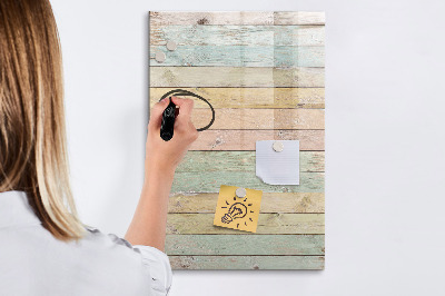 Decoratief glazen wandbord beschrijfbaar en magnetisch Stijlvol bord voor foto's en notities