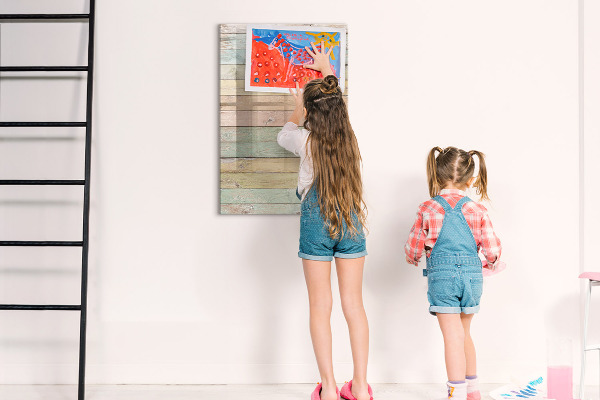 Decoratief glazen wandbord beschrijfbaar en magnetisch Stijlvol bord voor foto's en notities