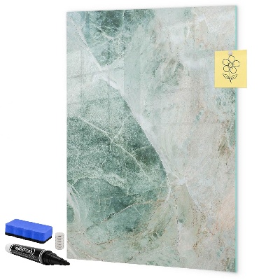 Memobord van glas met print inclusief neodymium magneten Magnetisch bord voor foto's en notities