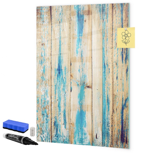 Memobord van glas met print inclusief neodymium magneten Stijlvol bord voor foto's en notities