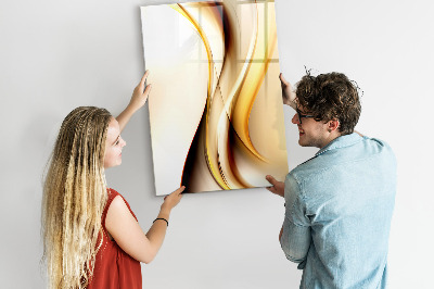 Decoratief glazen wandbord beschrijfbaar en magnetisch Een kleurrijk prikbord voor notities en foto's
