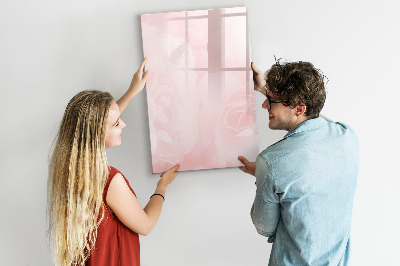 Memobord van glas met print inclusief neodymium magneten Stijlvol bord voor foto's en notities