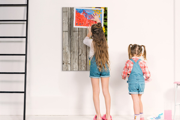 Memobord van glas met print inclusief neodymium magneten Creatief bloemen- en fotobord
