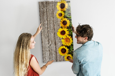 Memobord van glas met print inclusief neodymium magneten Creatief bloemen- en fotobord