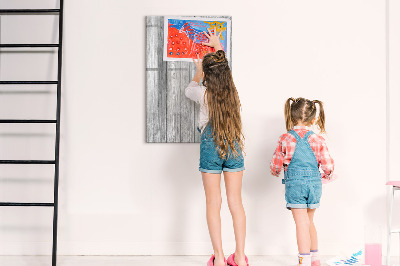 Memobord van glas met print inclusief neodymium magneten Stijlvol bord voor foto's en notities