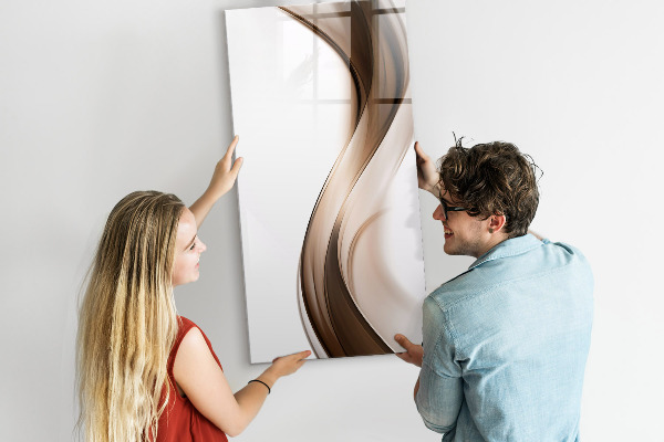 Memobord van glas met print inclusief neodymium magneten Een stijlvol bord voor notities en foto's