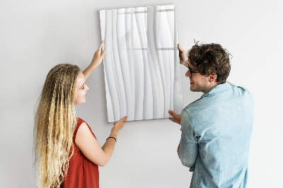 Decoratief glazen wandbord beschrijfbaar en magnetisch Een stijlvol bord voor notities en foto's