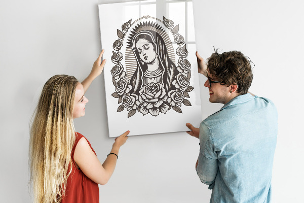 Decoratief glazen wandbord beschrijfbaar en magnetisch Stijlvol bord voor foto's en notities