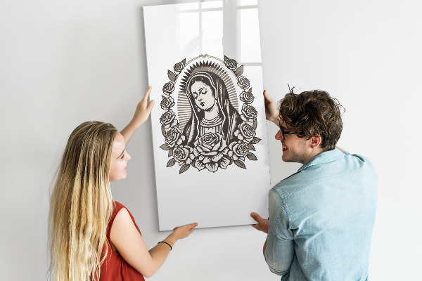 Decoratief glazen wandbord beschrijfbaar en magnetisch Stijlvol bord voor foto's en notities
