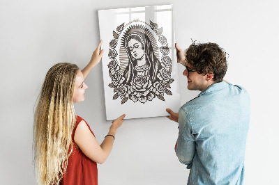 Decoratief glazen wandbord beschrijfbaar en magnetisch Stijlvol bord voor foto's en notities