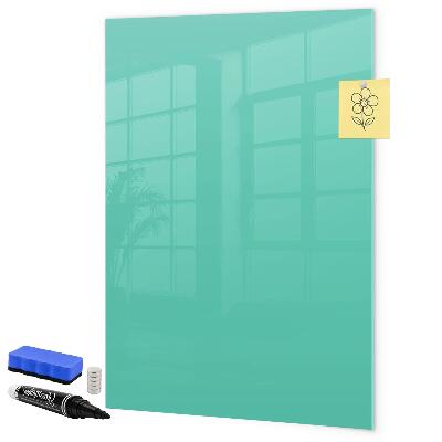 Memobord van glas met print inclusief neodymium magneten Een kleurrijk prikbord voor foto's en notities