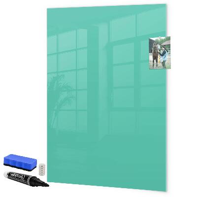 Memobord van glas met print inclusief neodymium magneten Een kleurrijk prikbord voor foto's en notities