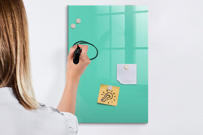 Memobord van glas met print inclusief neodymium magneten Een kleurrijk prikbord voor foto's en notities