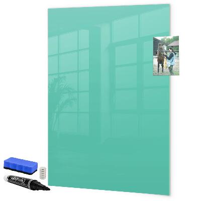 Memobord van glas met print inclusief neodymium magneten Een kleurrijk prikbord voor foto's en notities