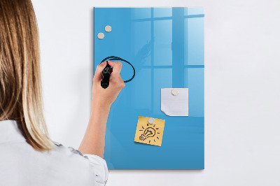 Decoratief glazen wandbord beschrijfbaar en magnetisch Een kleurrijk prikbord voor notities en foto's