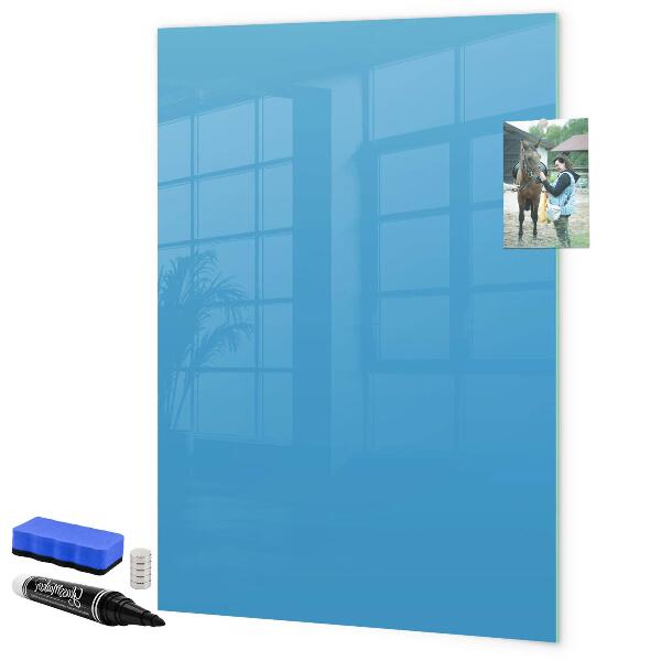 Decoratief glazen wandbord beschrijfbaar en magnetisch Een kleurrijk prikbord voor notities en foto's