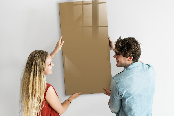 Memobord van glas met print inclusief neodymium magneten Een praktisch prikbord voor notities en foto's.