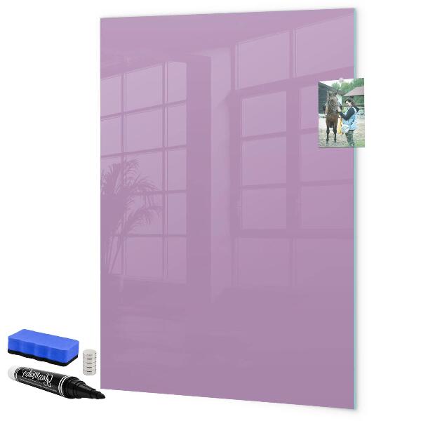 Decoratief glazen wandbord beschrijfbaar en magnetisch Een kleurrijk prikbord voor notities en foto's