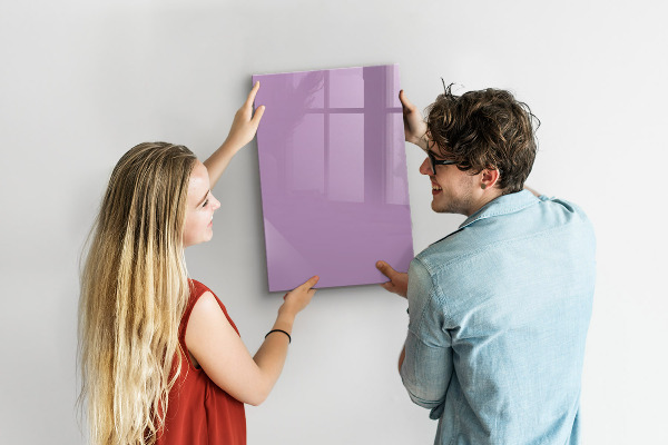 Decoratief glazen wandbord beschrijfbaar en magnetisch Een kleurrijk prikbord voor notities en foto's