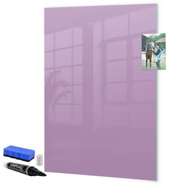 Decoratief glazen wandbord beschrijfbaar en magnetisch Een kleurrijk prikbord voor notities en foto's