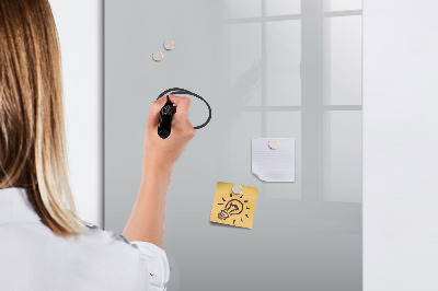 Memobord van glas met print inclusief neodymium magneten Magnetisch bord voor foto's en notities