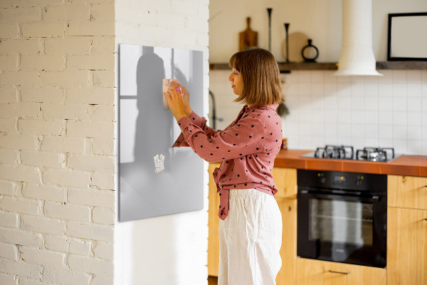 Memobord van glas met print inclusief neodymium magneten Magnetisch bord voor foto's en notities