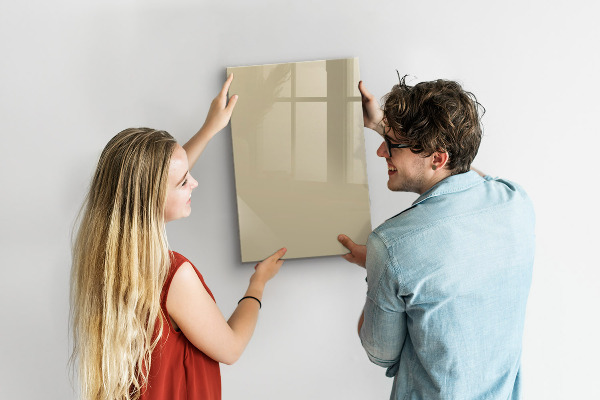 Decoratief glazen wandbord beschrijfbaar en magnetisch Notitie- en fotobord