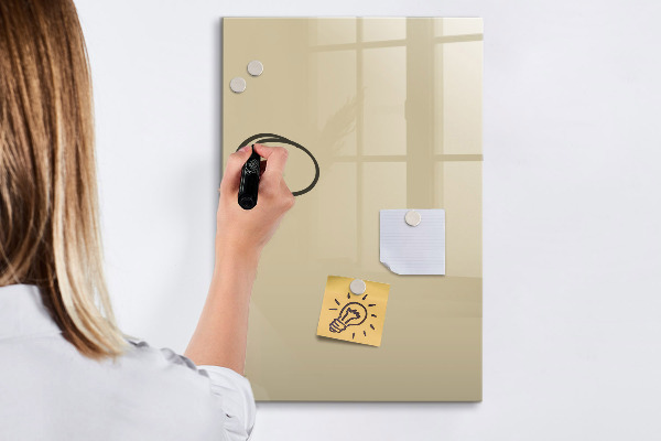 Decoratief glazen wandbord beschrijfbaar en magnetisch Notitie- en fotobord