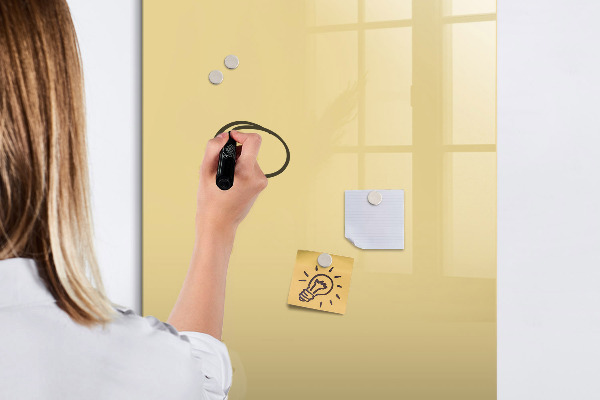 Memobord van glas met print inclusief neodymium magneten Magnetisch bord voor notities en foto's